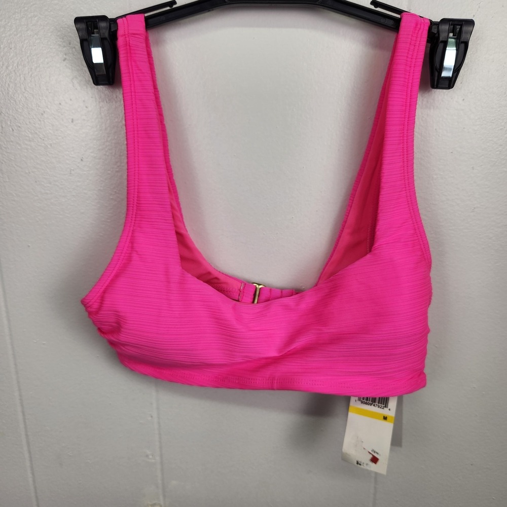 Salt & Cove Pink Neon Bikini Top Women's Size M – Sporty Swimwear New with Tags